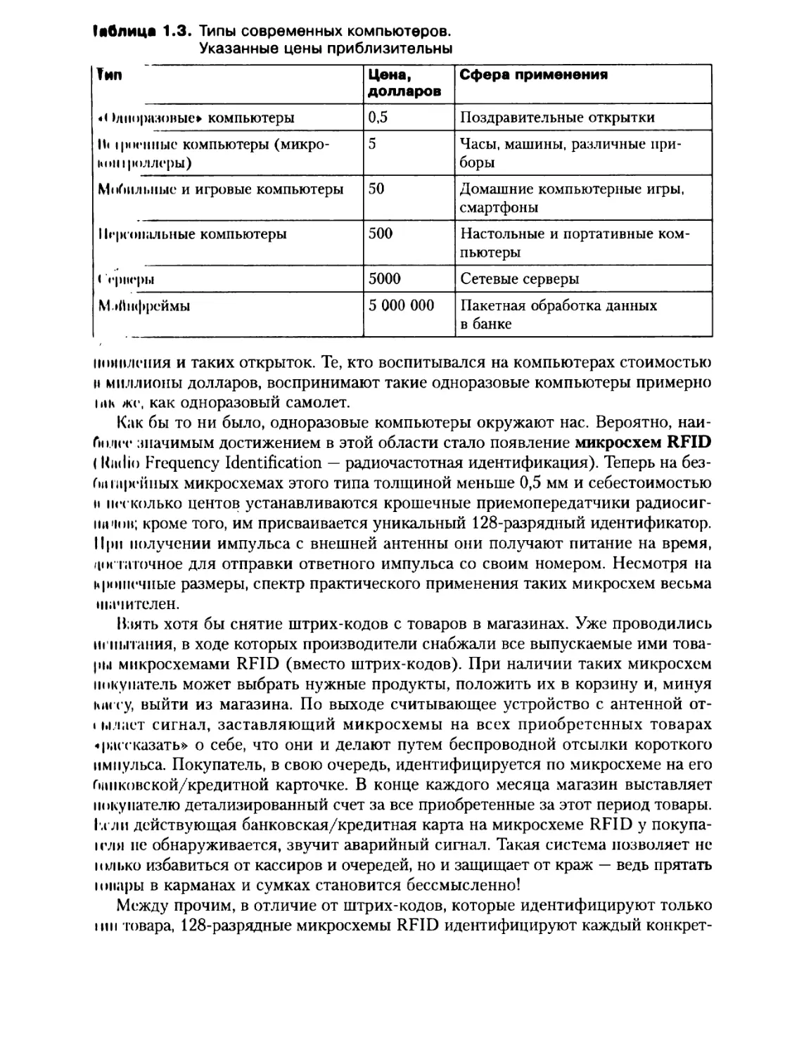 Таненбаум архитектура компьютера pdf