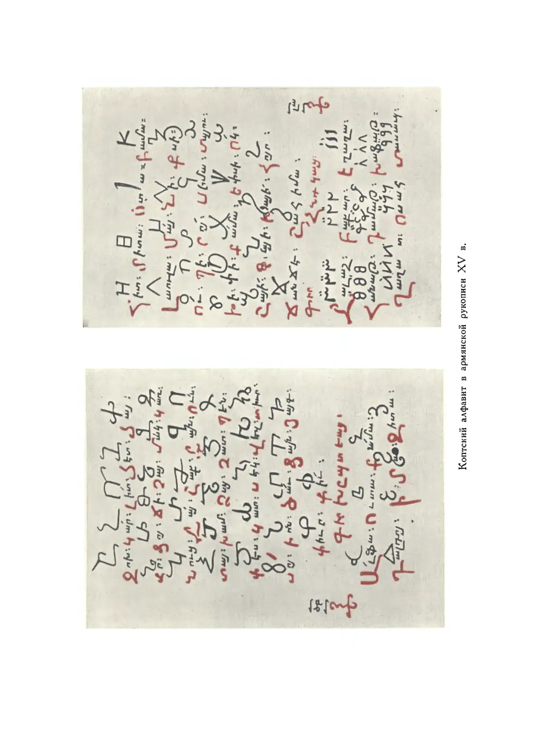 Рис. Китайский алфавит в армянской рукописи
