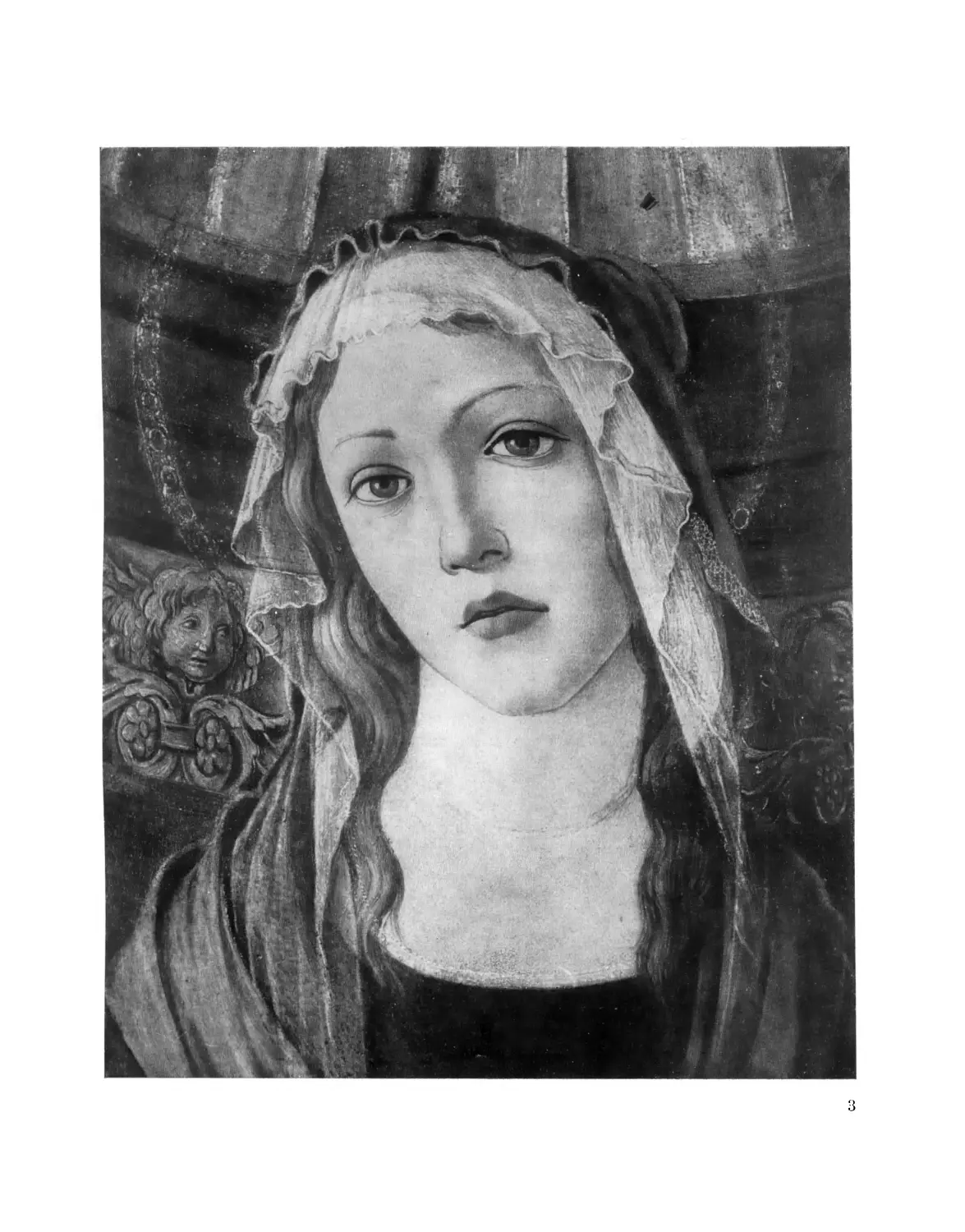 Вклейка. 3. Сандро Вотичелли. Мадонна, окруженная святыми. Часть картины. 1483 г. Флоренция. Уффици