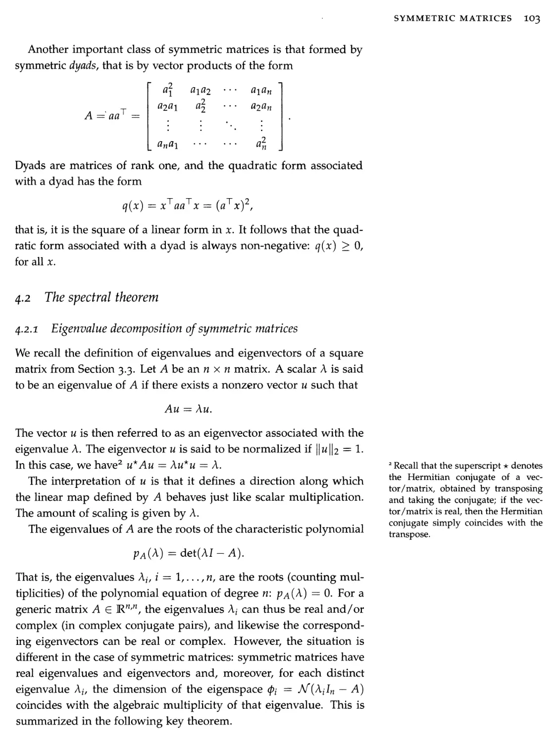 4.2 The spectral theorem 103