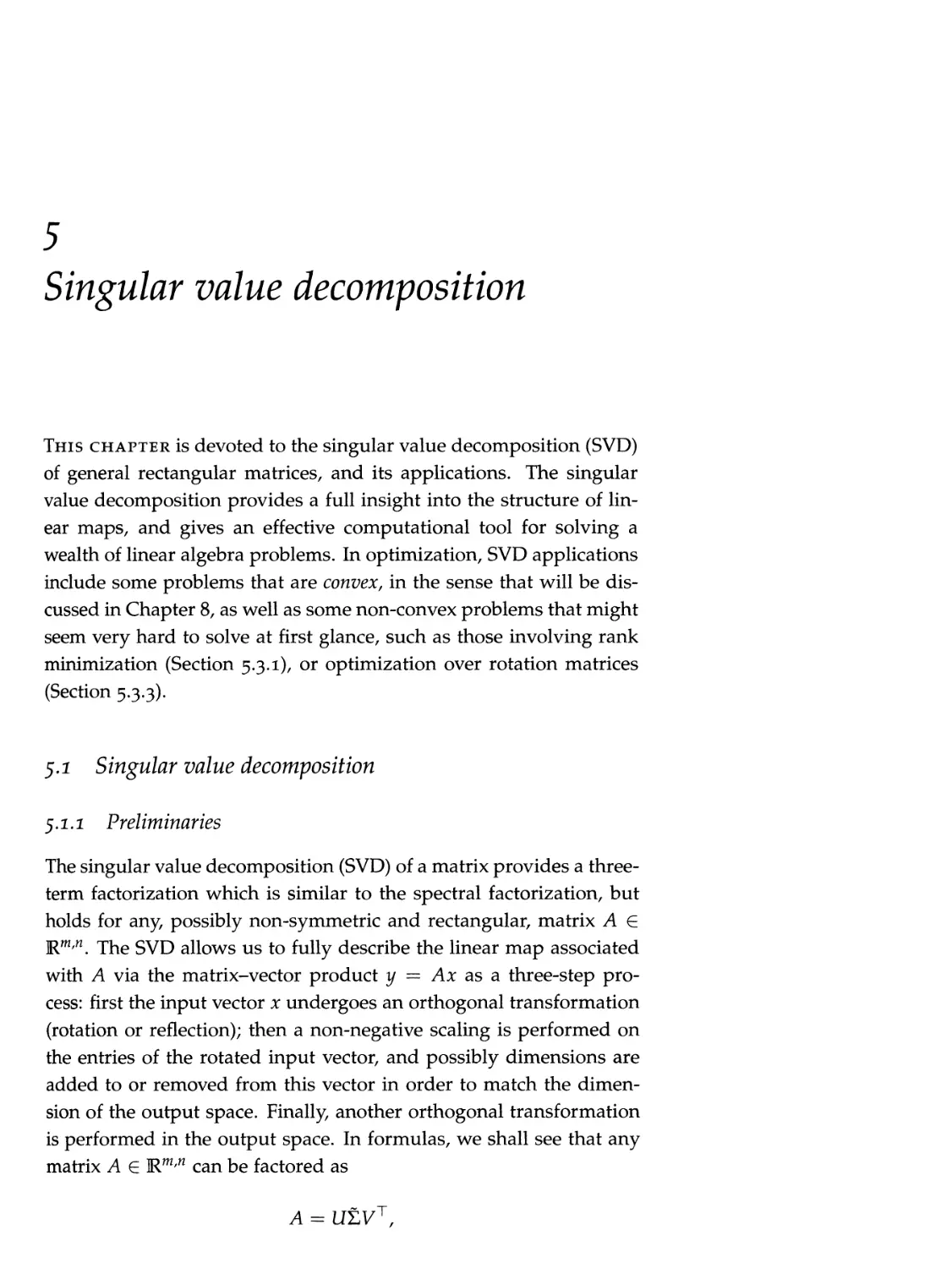 5 Singular value decomposition 123