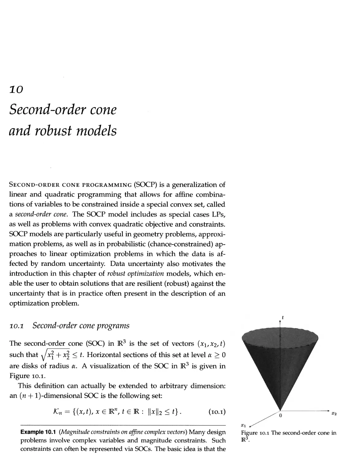 10 Second-order cone and robust models 347