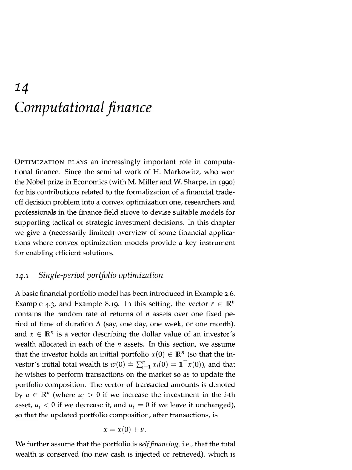 14 Computational finance 539