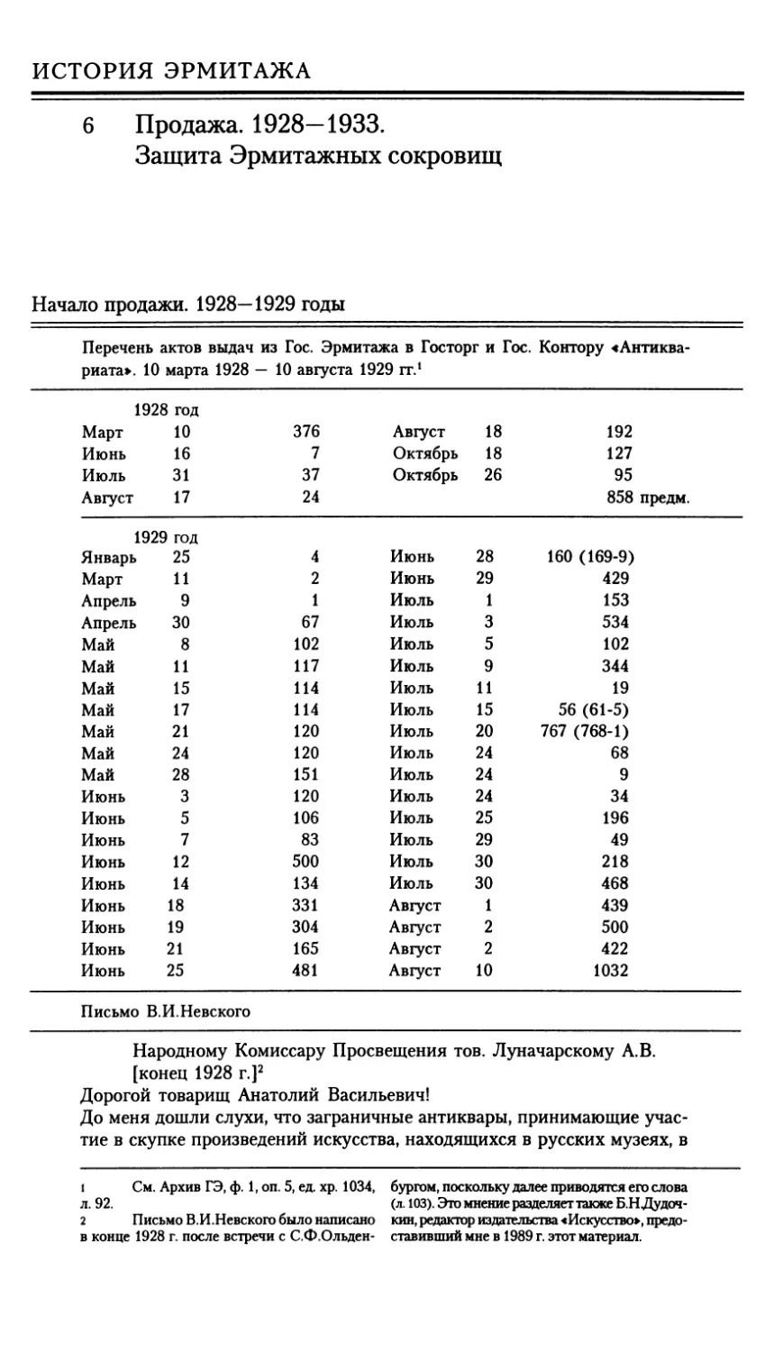 6 Продажа. 1928—1933. Защита Эрмитажных сокровищ