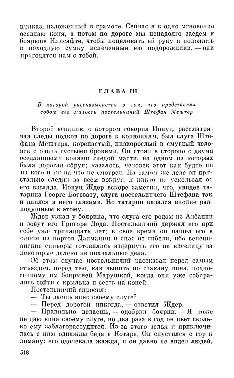 Глава III. В которой рассказывается о том, что представлял собою его милость постельничий Штефан Мештер