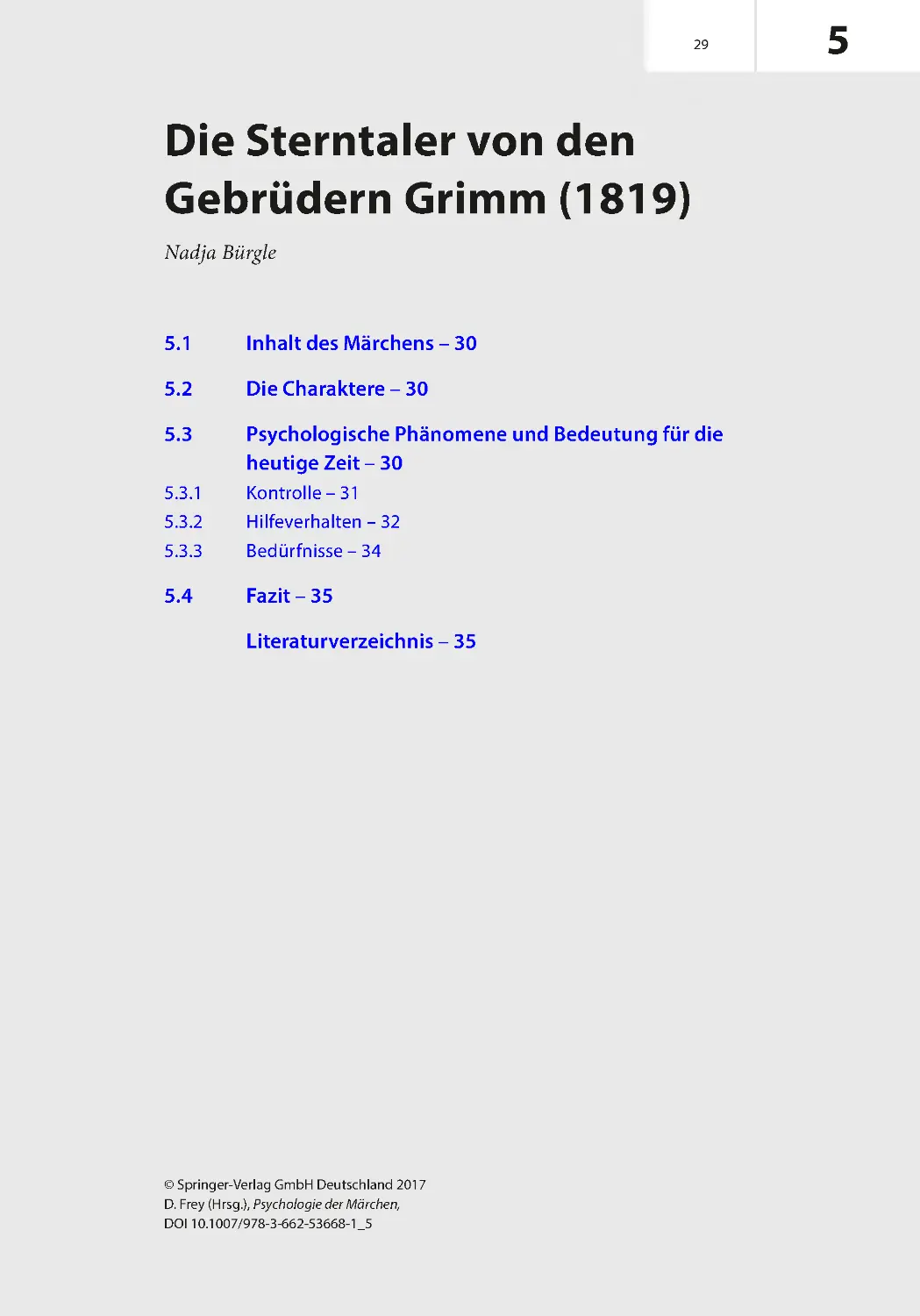 ﻿5 Die Sterntaler von den Gebrüdern Grimm ø1819
