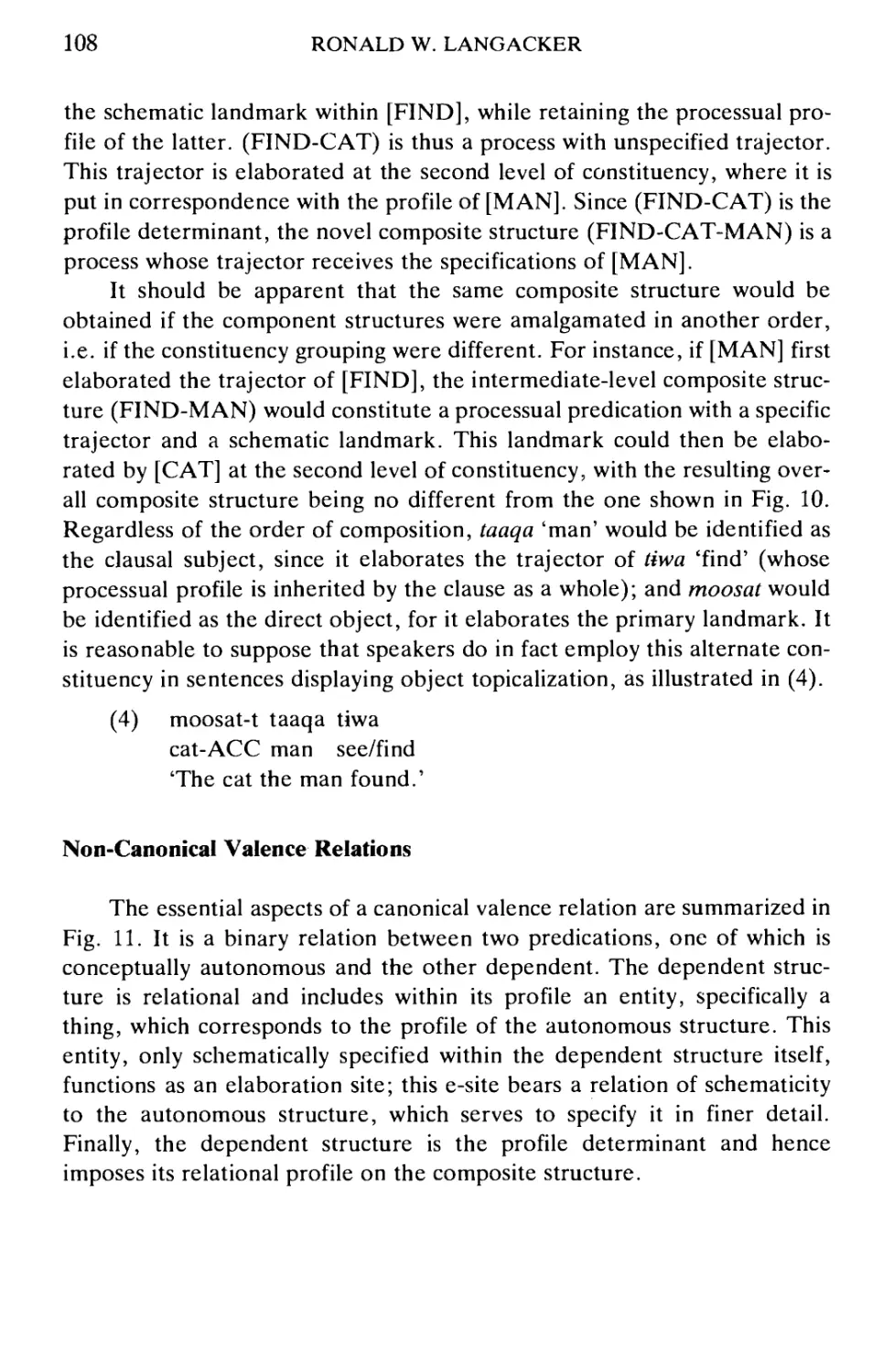 Non-Canonical Valence Relations