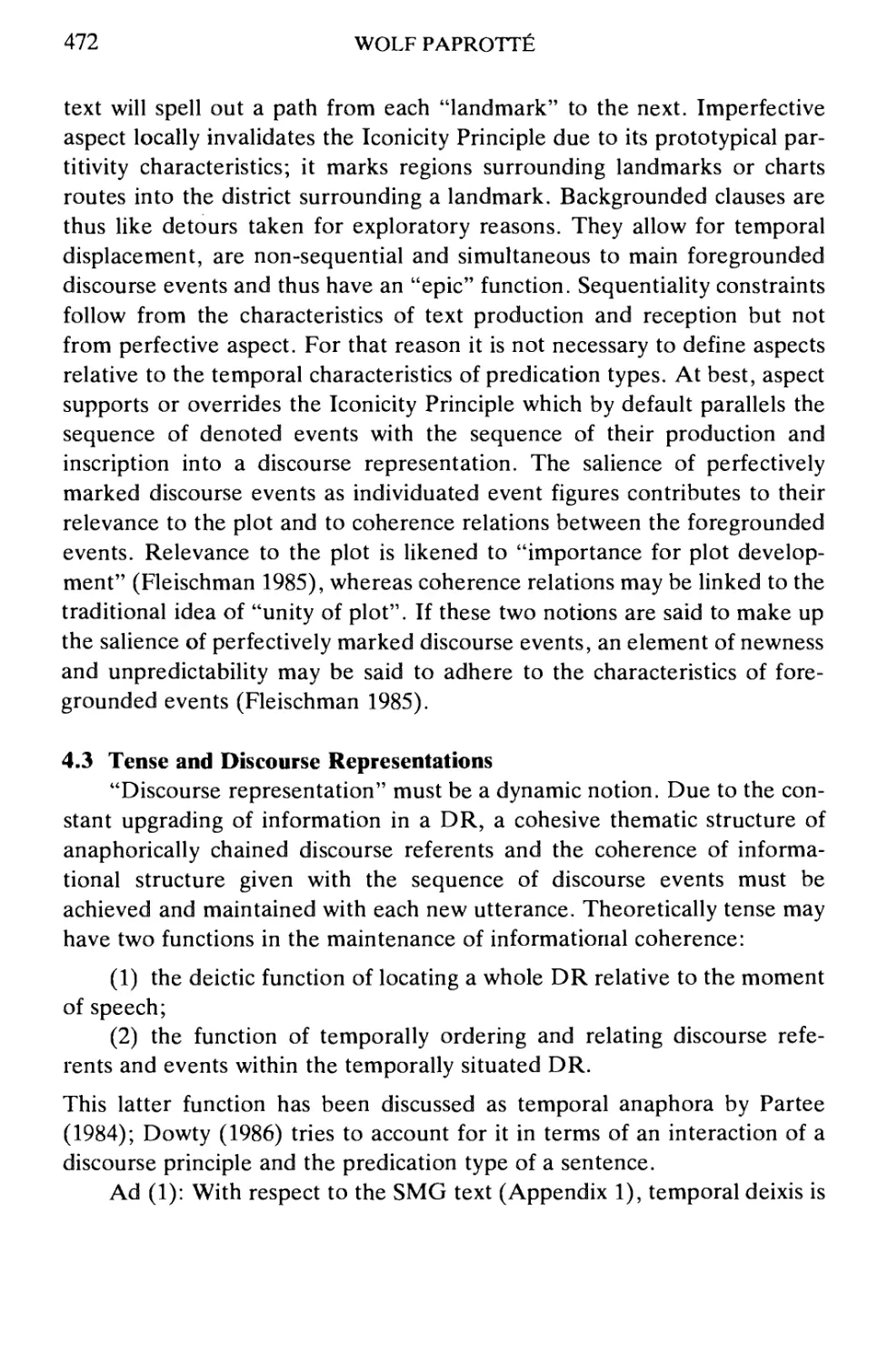 4.3 Tense and Discourse Representations