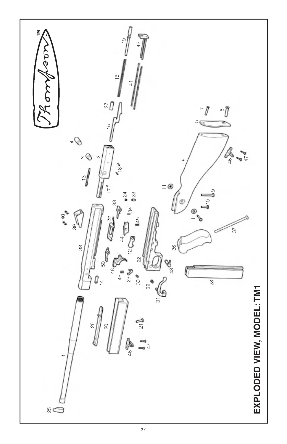 Models: TM1 Exploded View