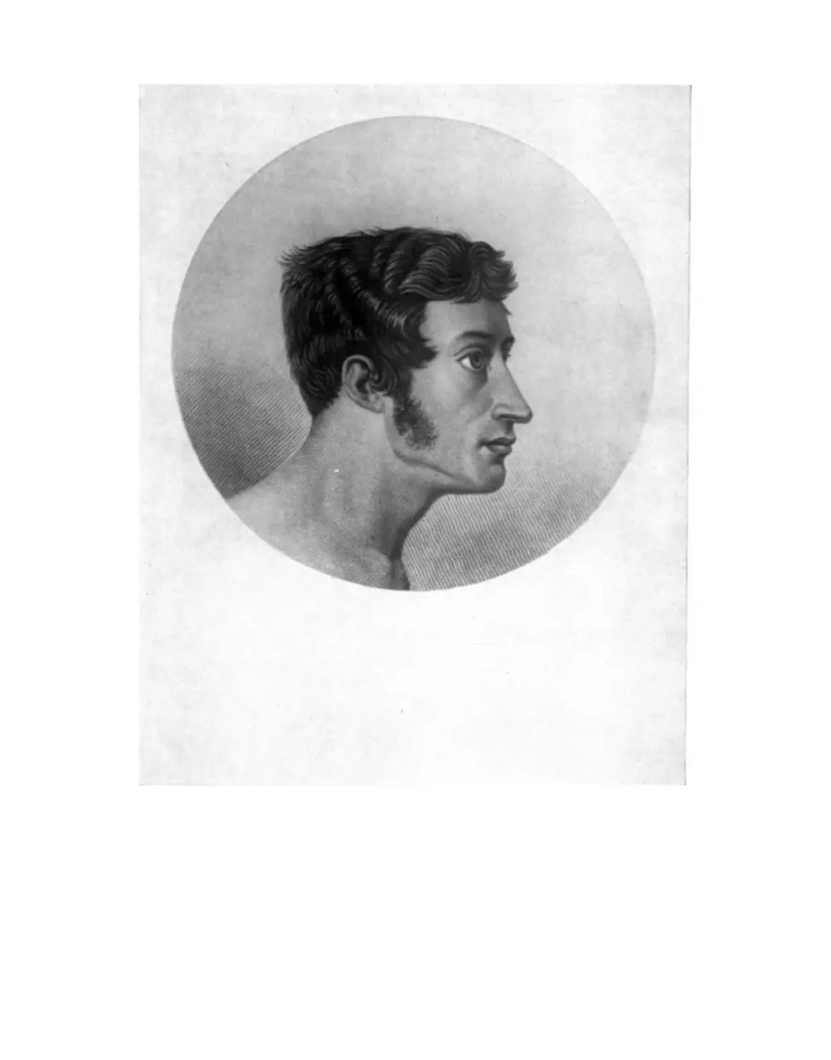 Вклейка. Адам Мицкевич. Литография В. Ваньковича. 1828