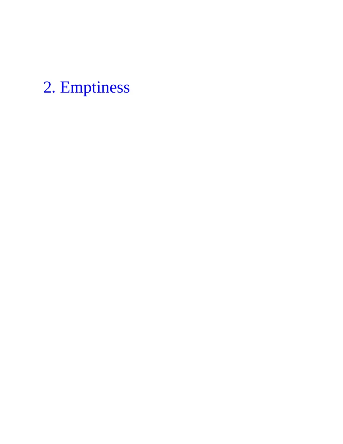 ﻿2. Emptines