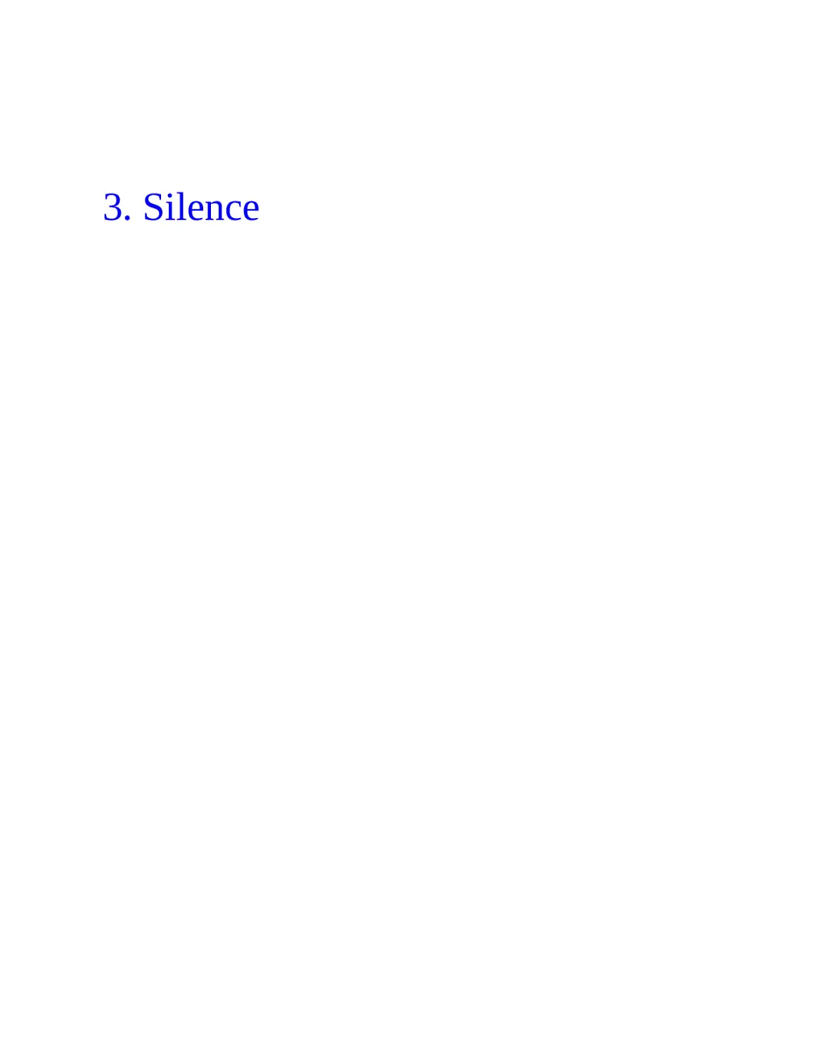 ﻿3. Silenc