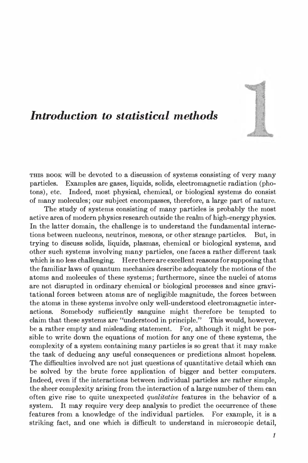 Chapter 1: Introduction to Statistical Methods