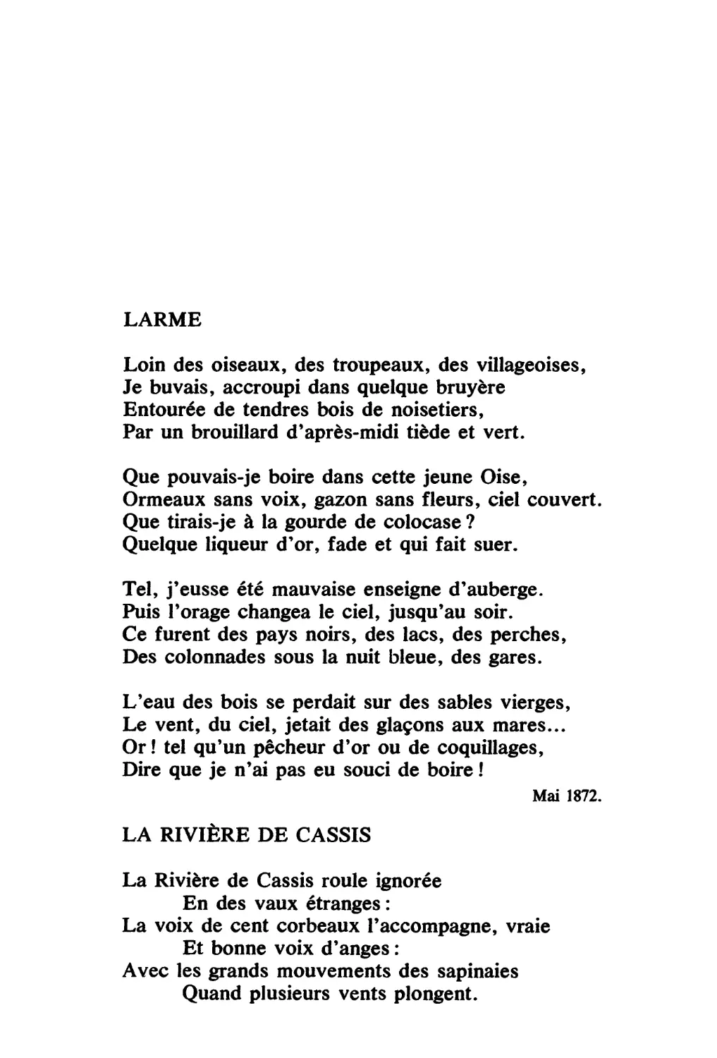 La Rivière de Cassis [Речка Черный Смород]