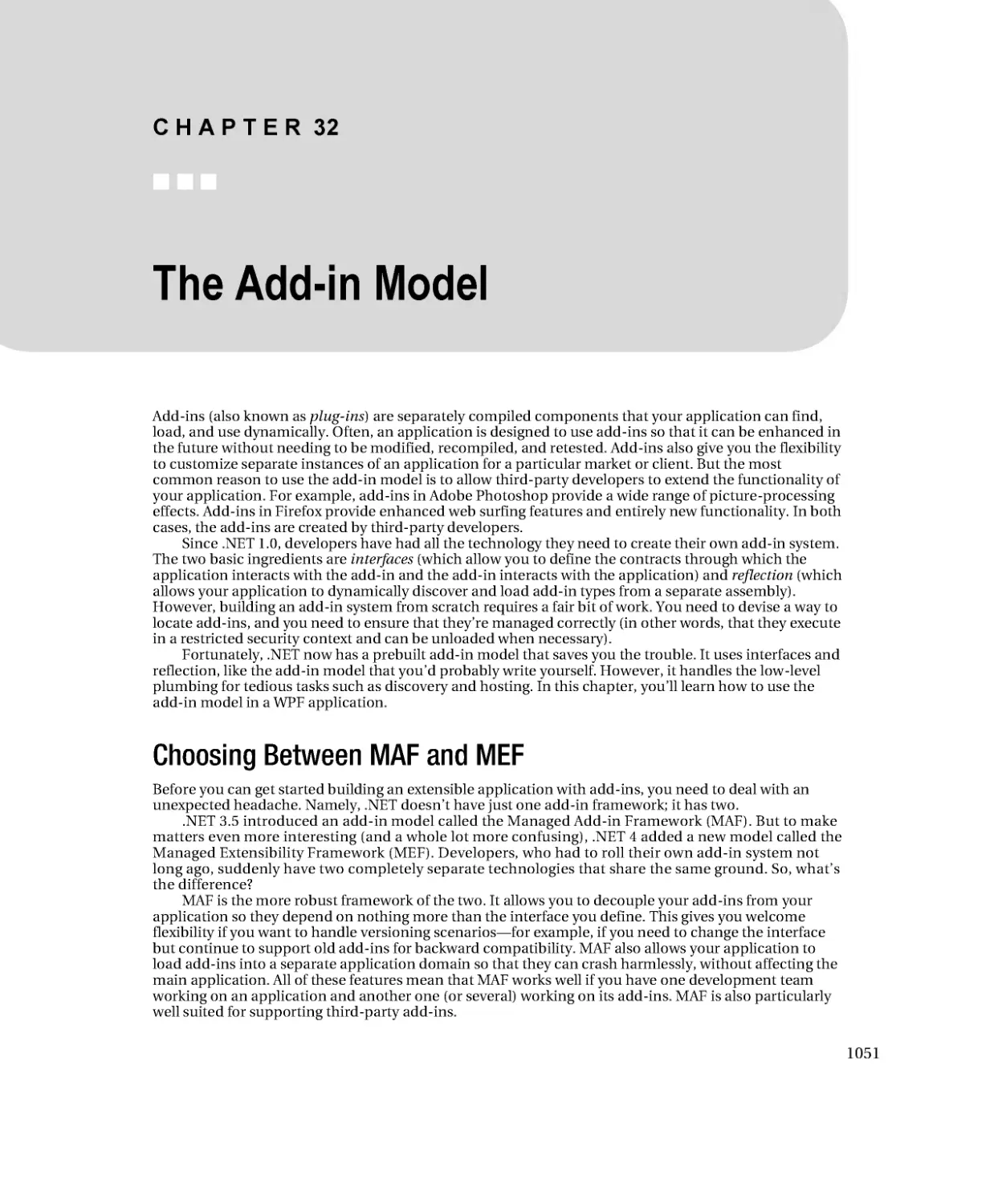 The Add-in Model