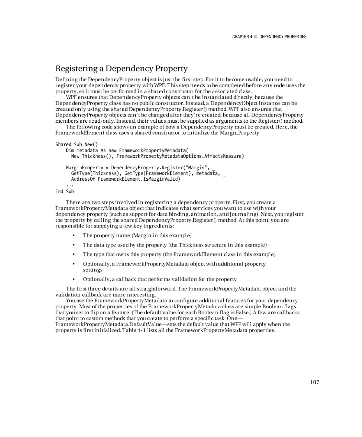 Registering a Dependency Property