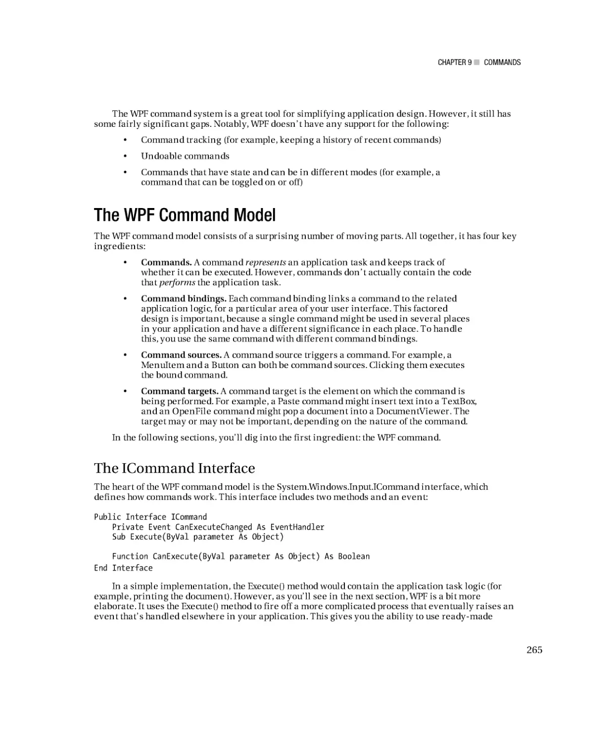 The WPF Command Model