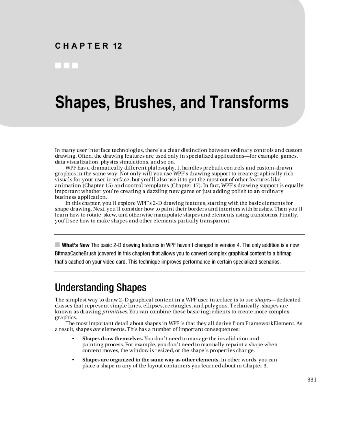 Shapes, Brushes, and Transforms