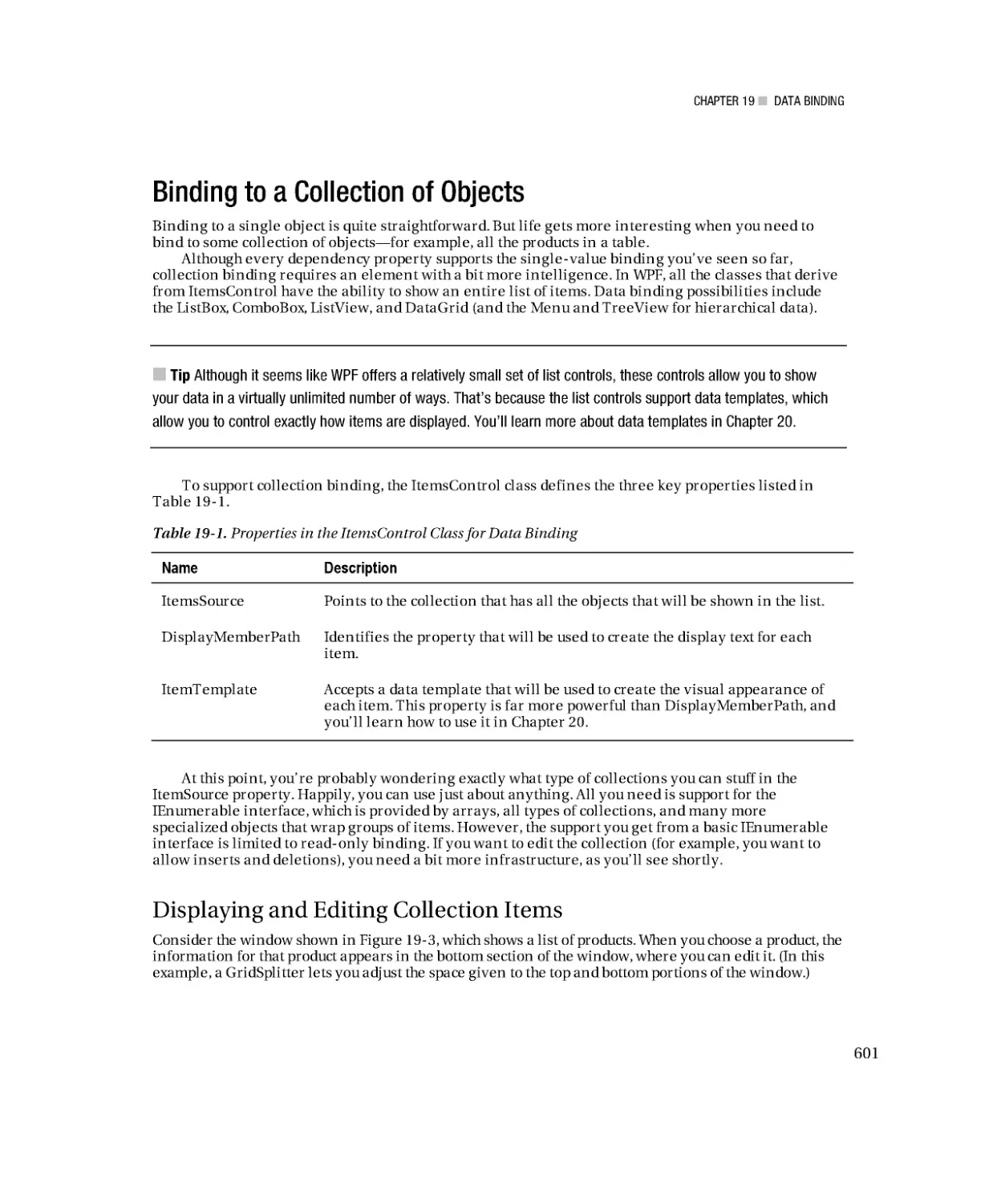 Binding to a Collection of Objects