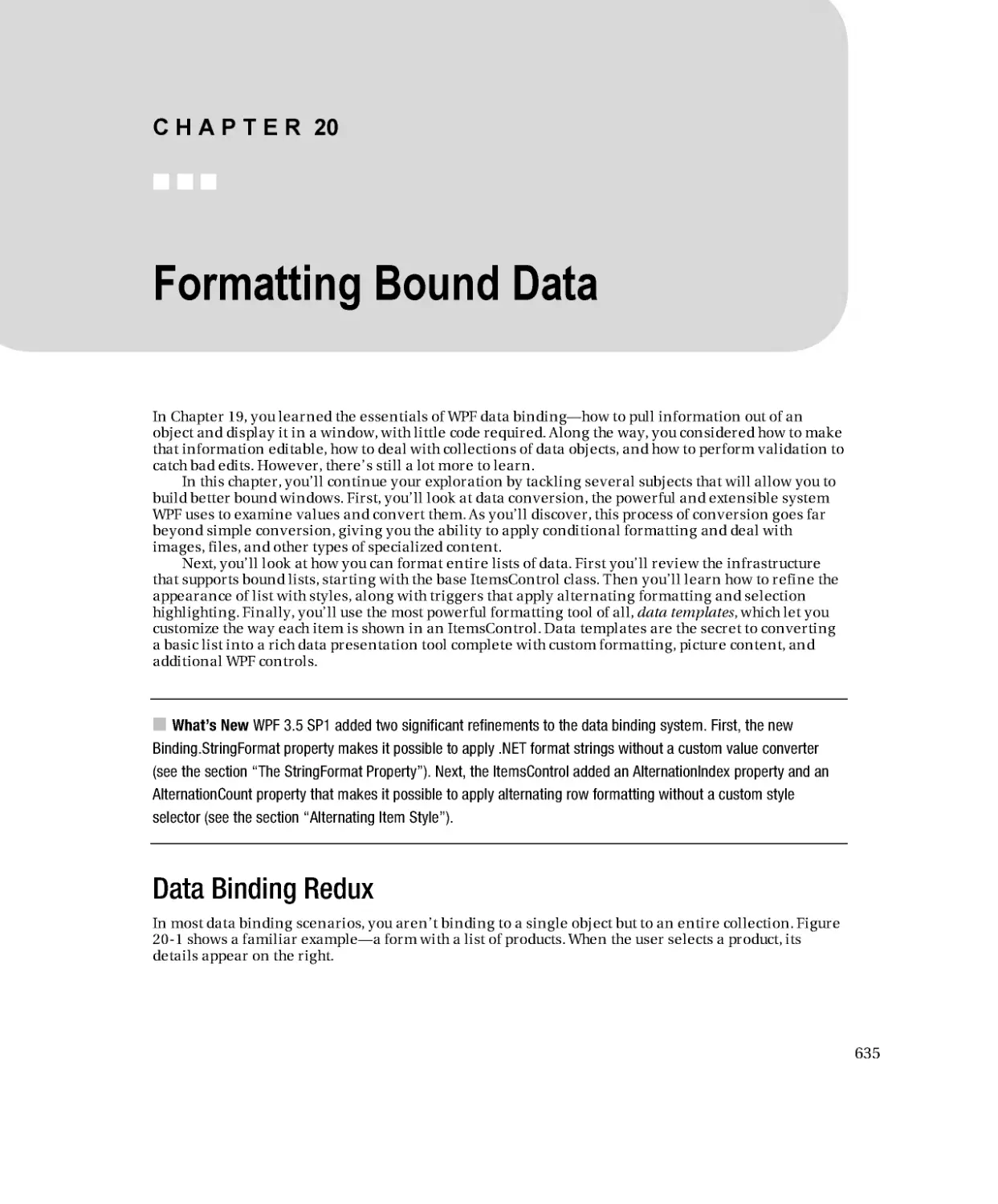 Formatting Bound Data