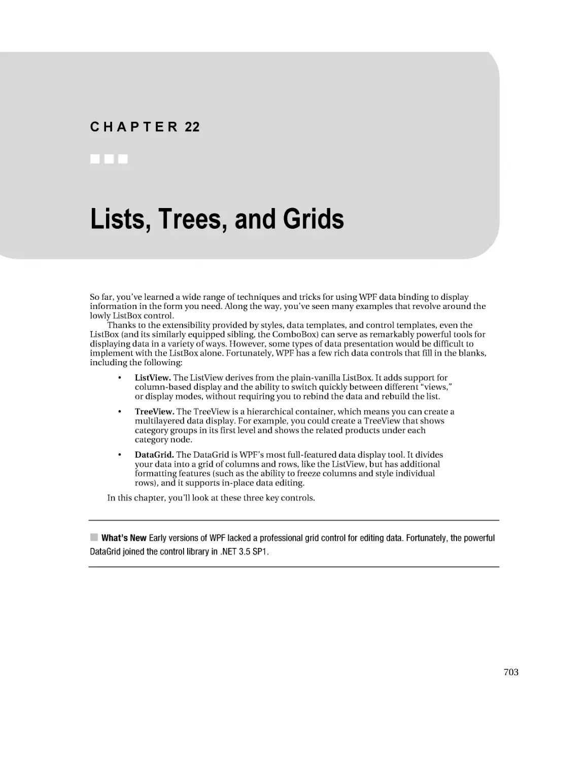 Lists, Trees, and Grids