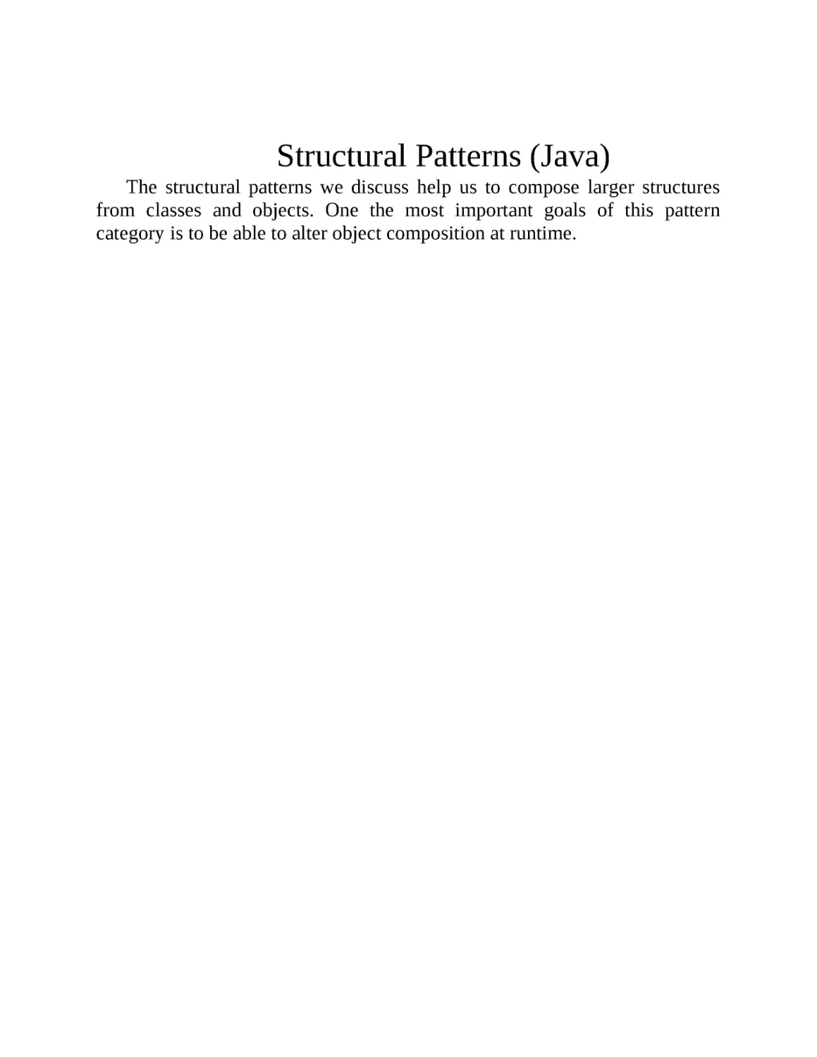 ﻿Structural Patterns øJava