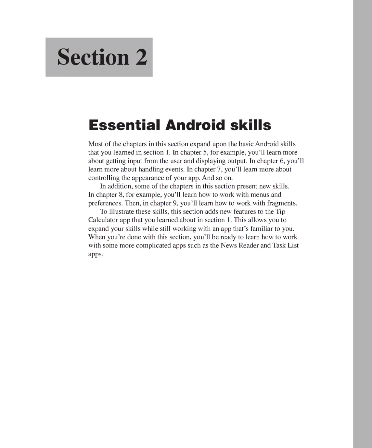 Section 2 - Essential Android Skills