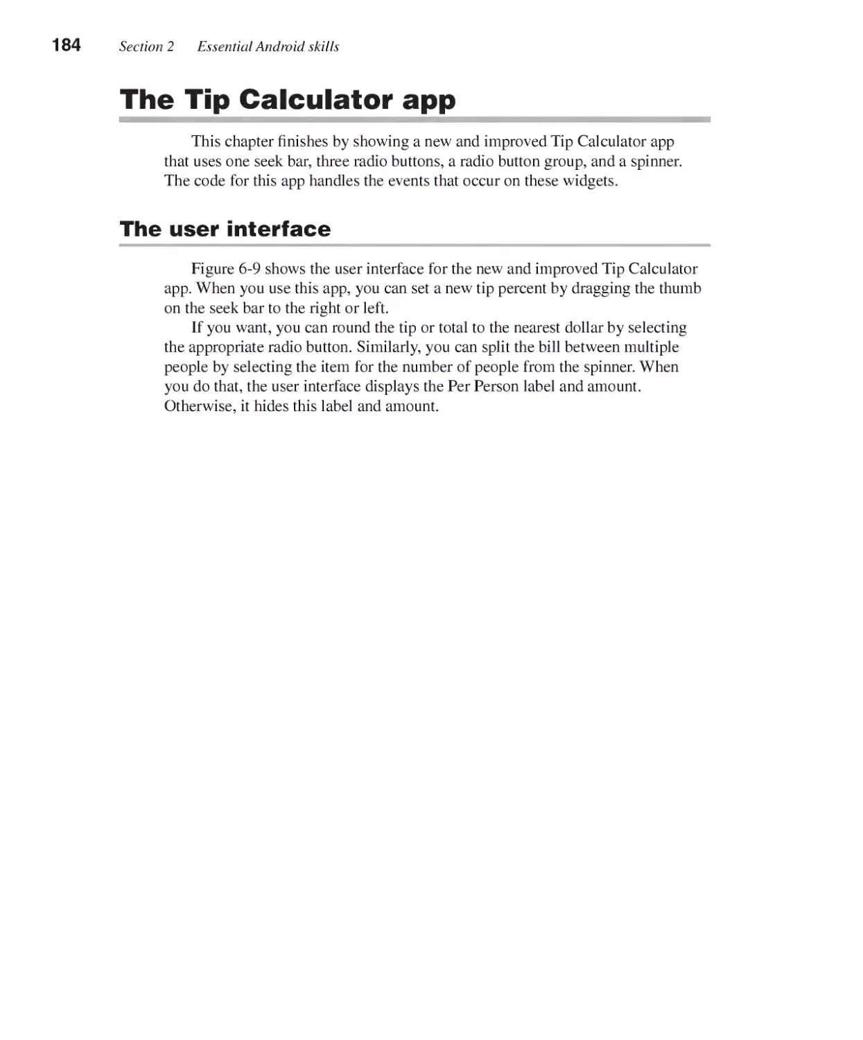 The Tip Calculator App
