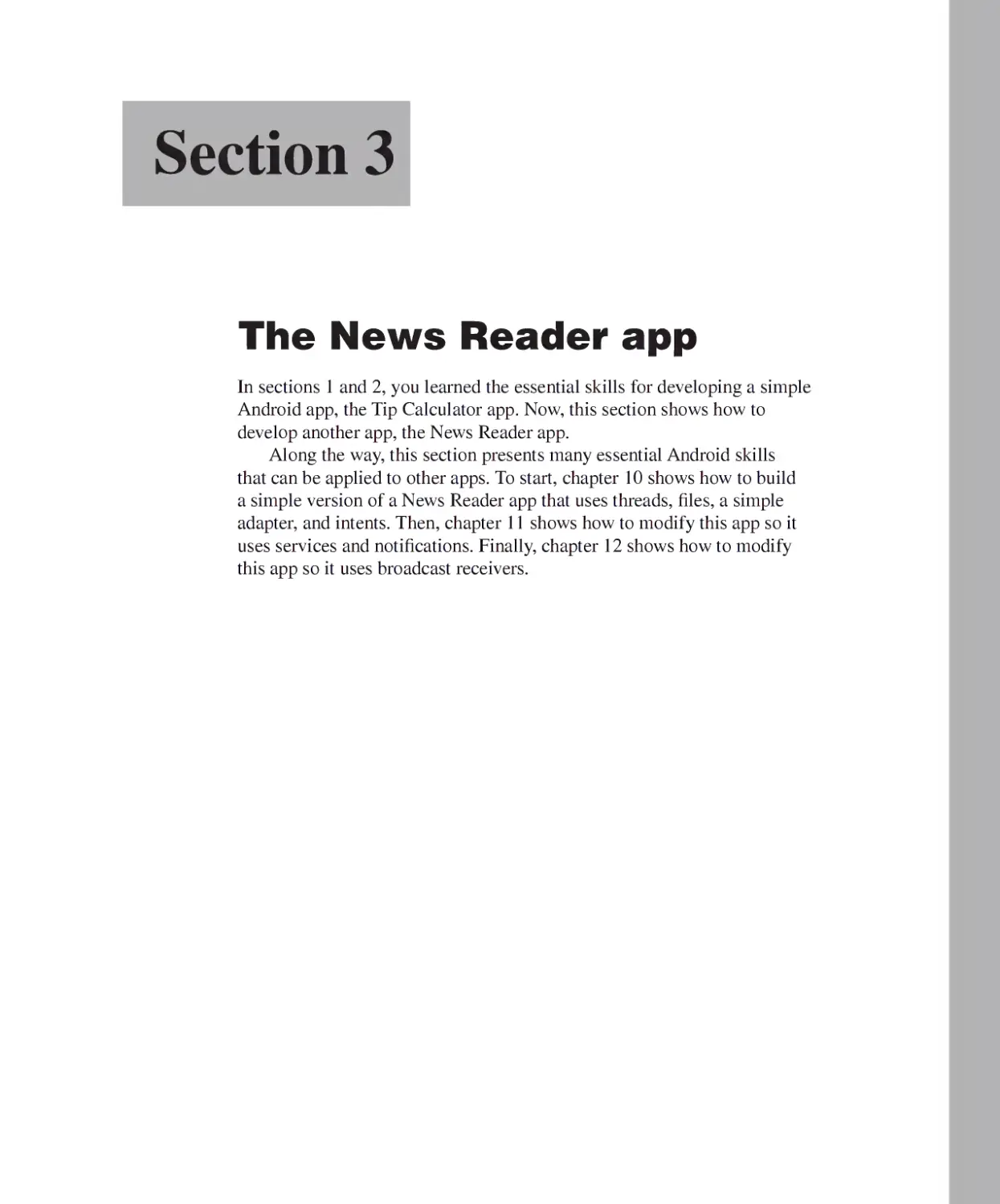 Section 3 - The News Reader App