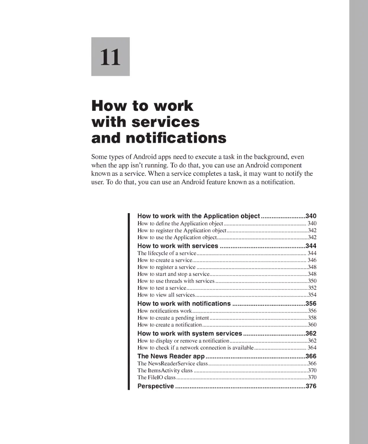 Chapter 11 - How to Work with Services and Notifications