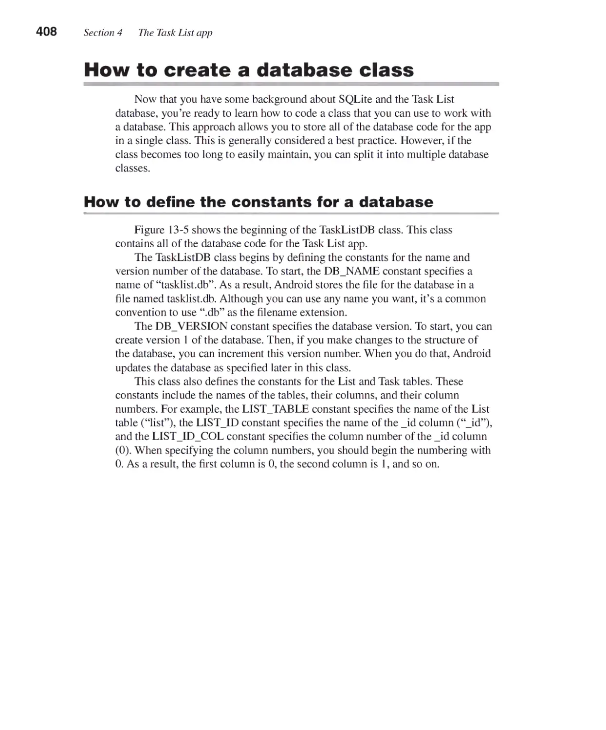How to Create a Database Class