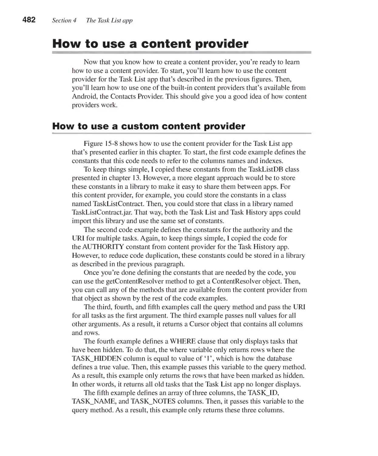How to Use a Content Provider