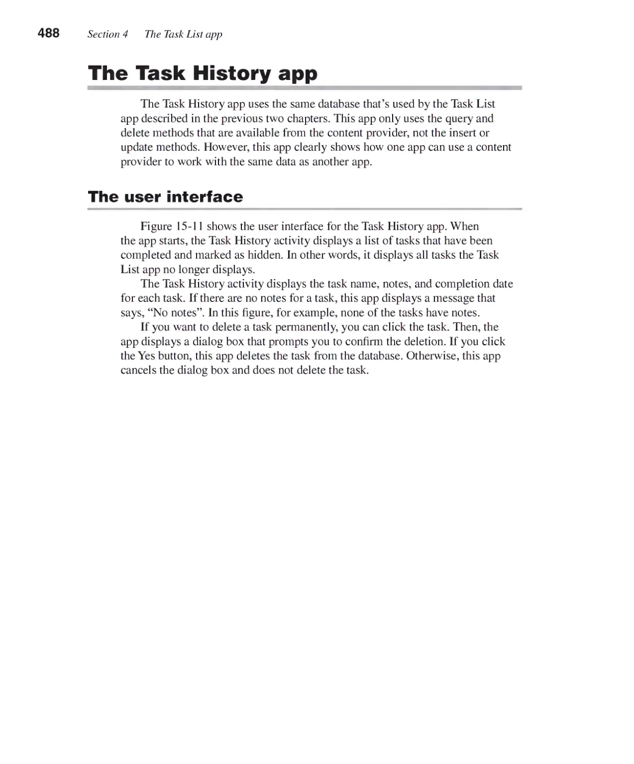 The Task History App