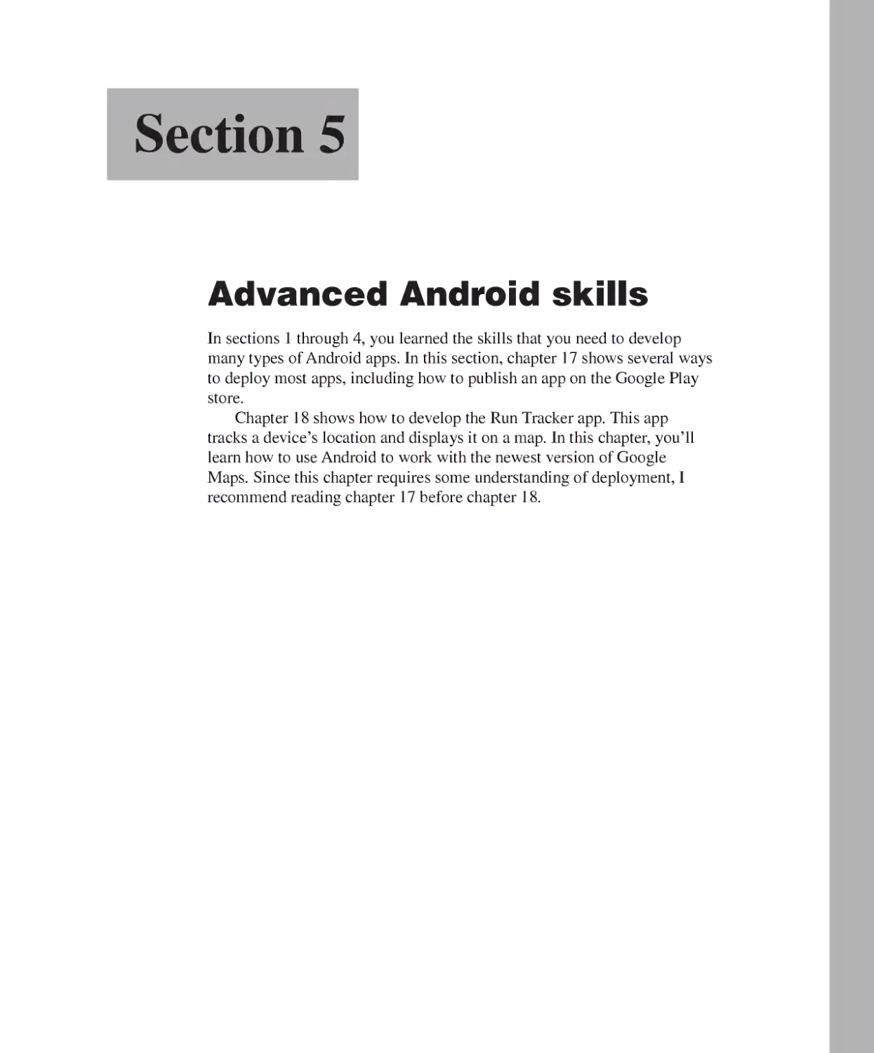 Section 5 - Advanced Android Skills