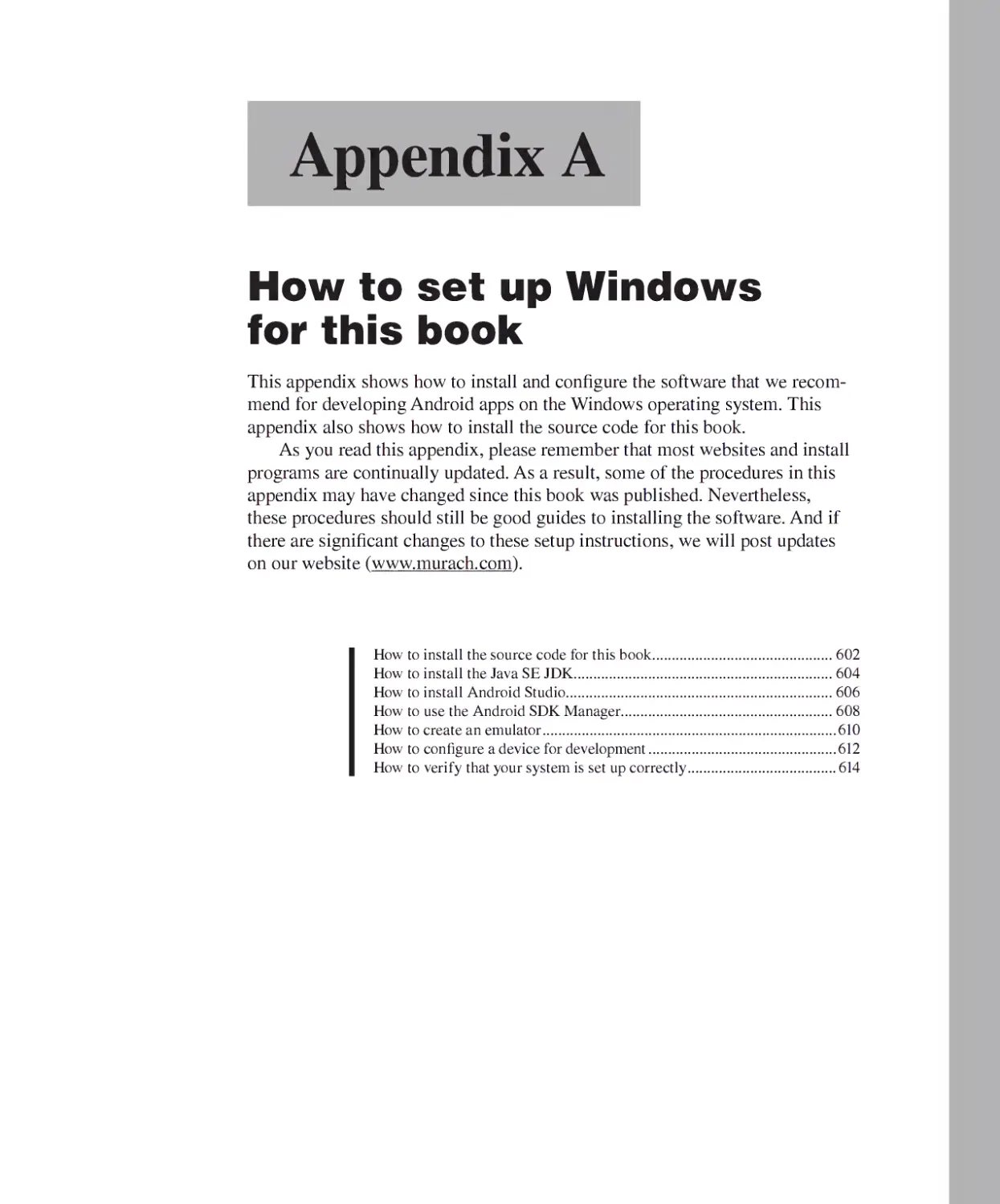 Appendix A - How to Set Up Windows for This Book