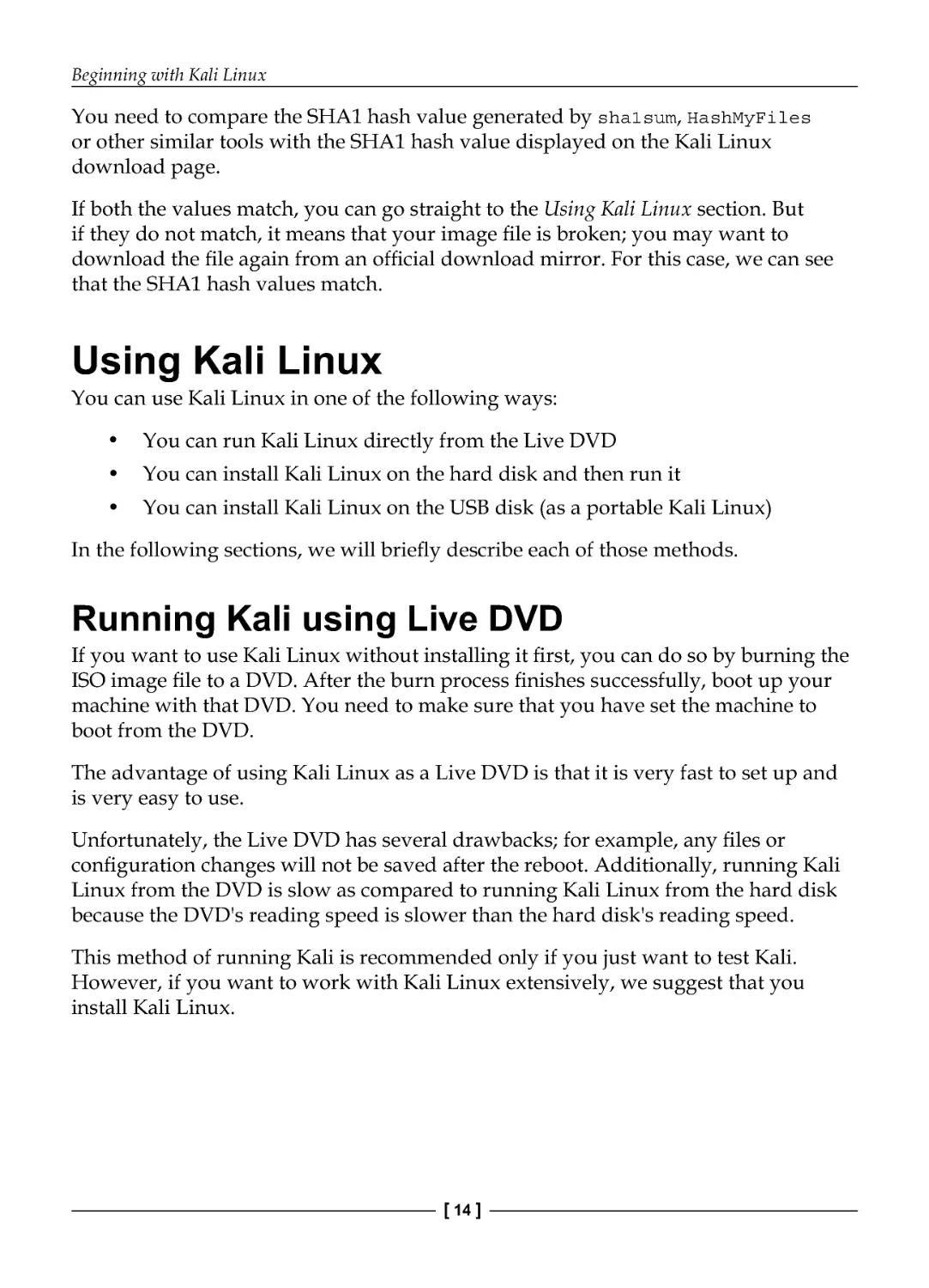 Using Kali Linux