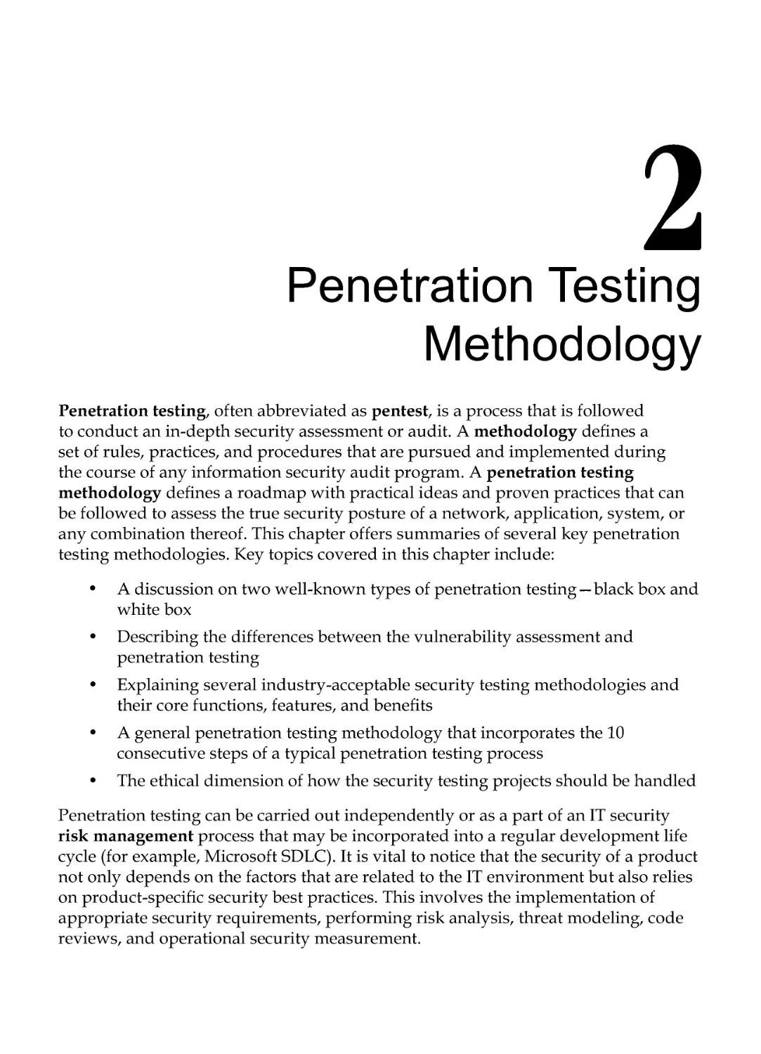 Chapter 2: Penetration Testing Methodology