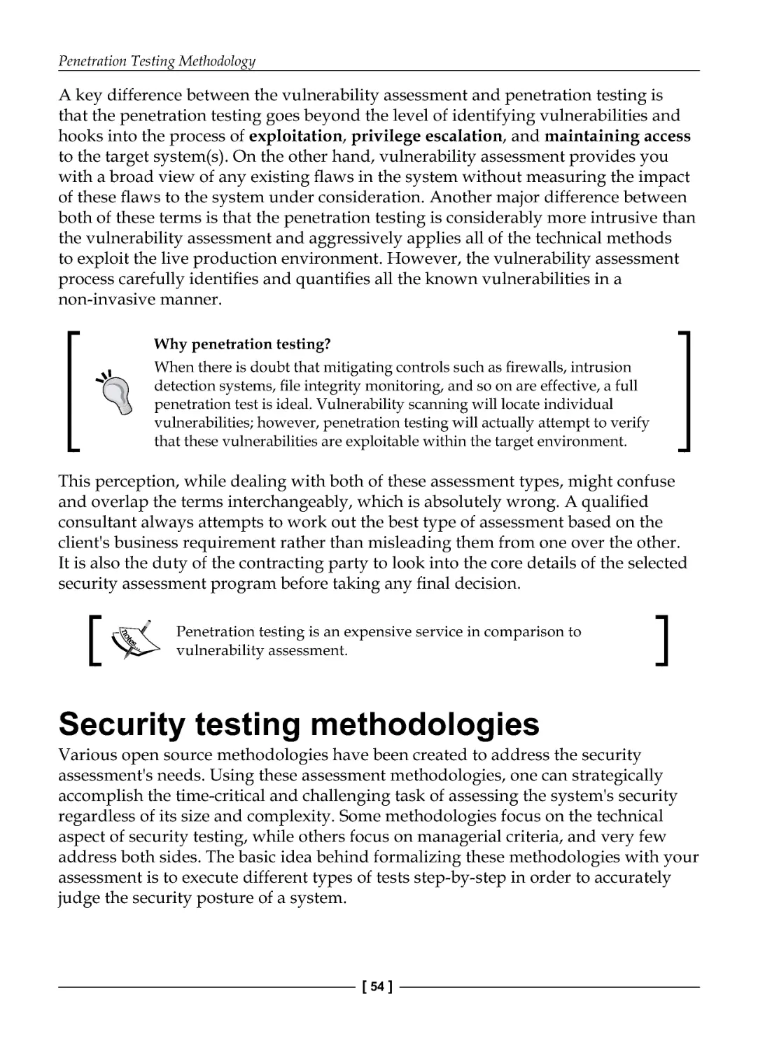 Security testing methodologies