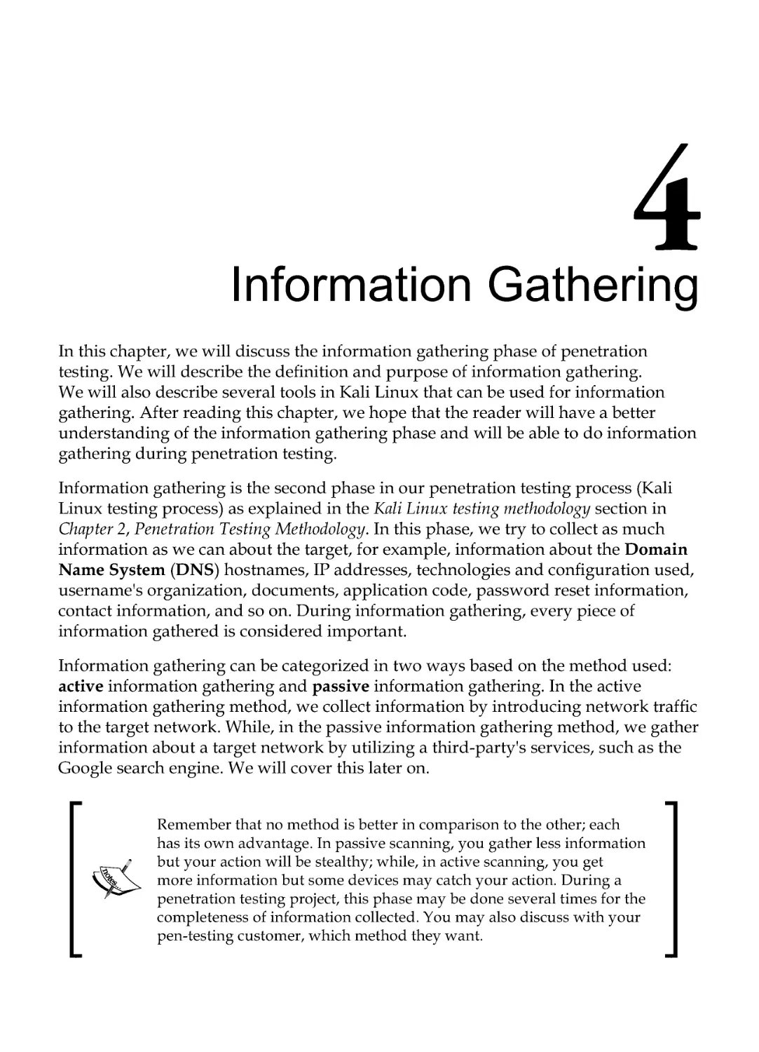 Chapter 4: Information Gathering