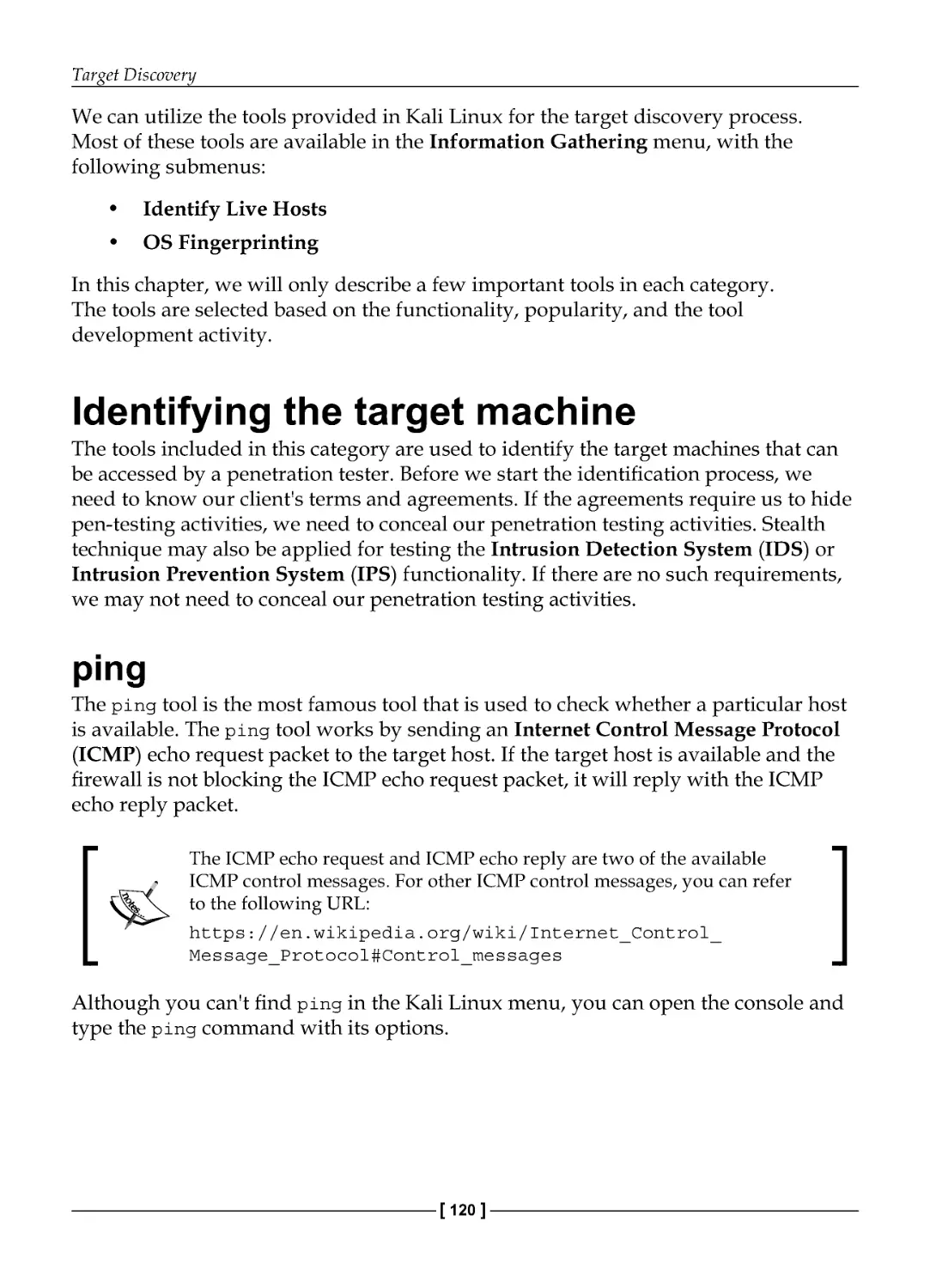 Identifying the target machine