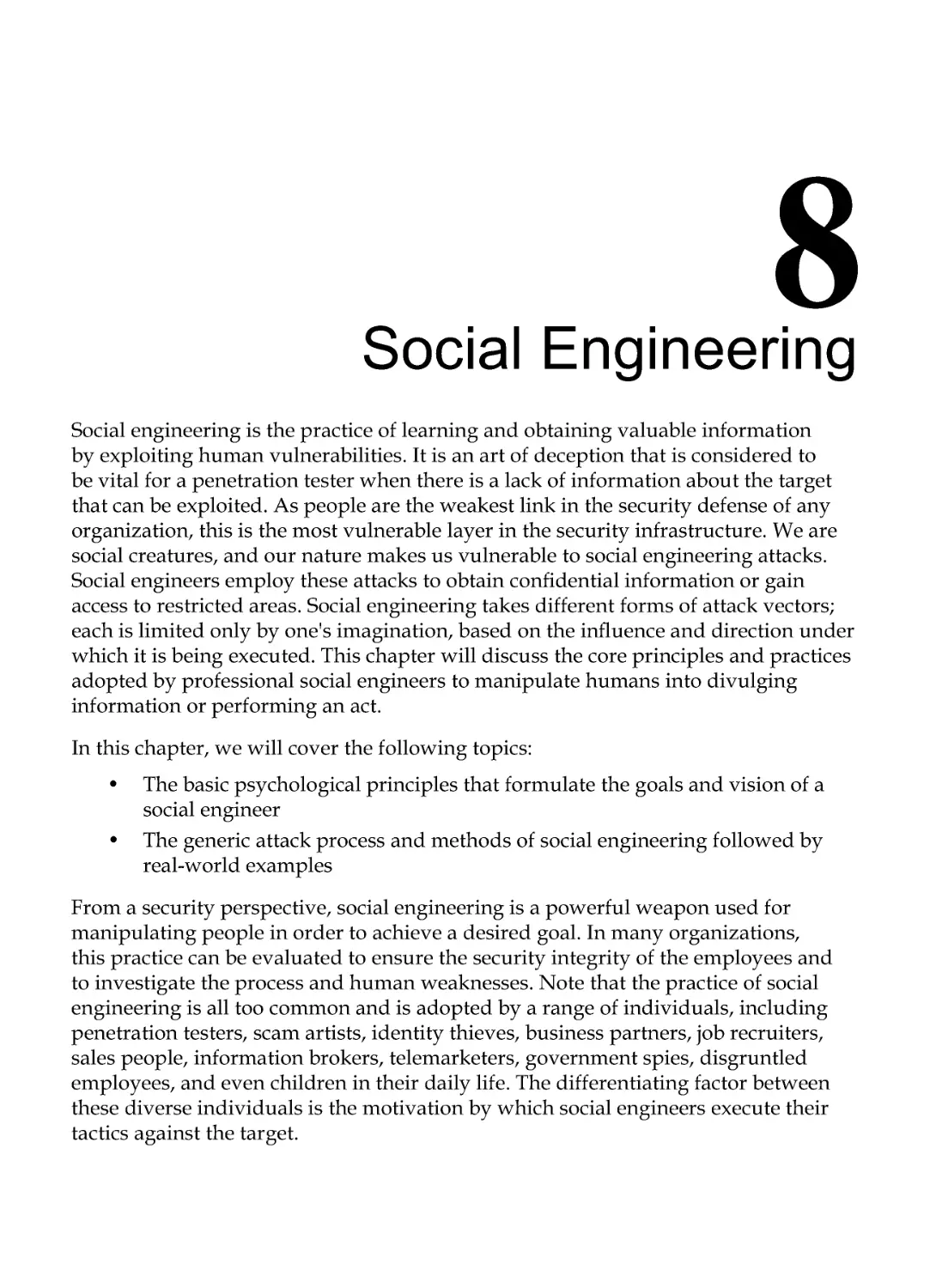 Chapter 8: Social Engineering