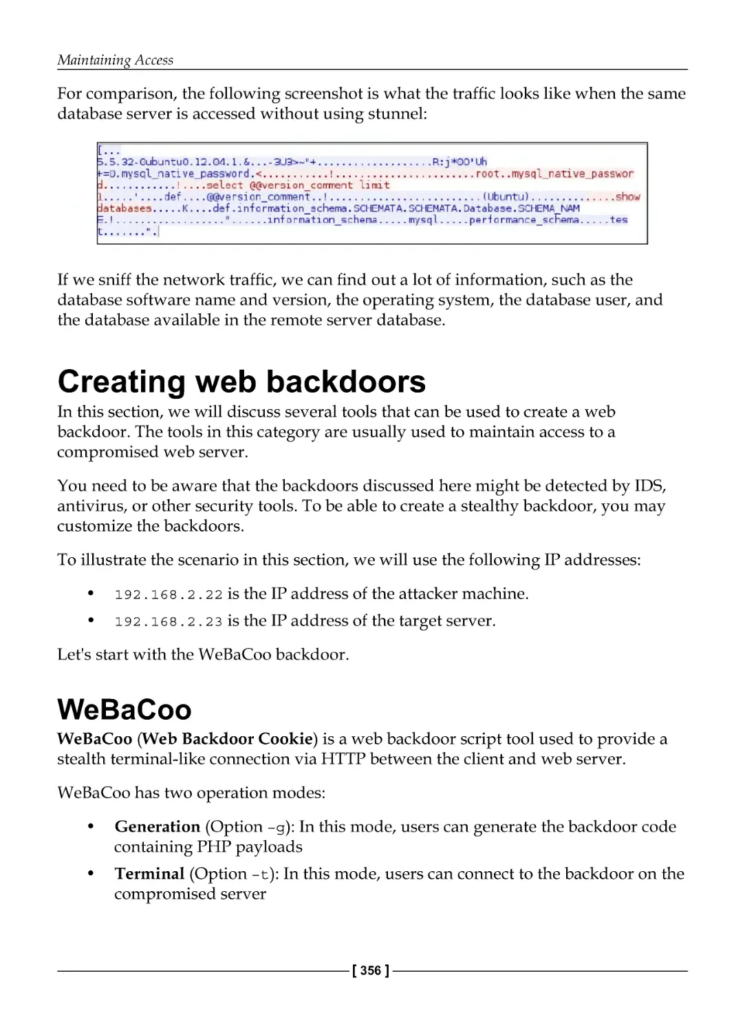 Creating web backdoors