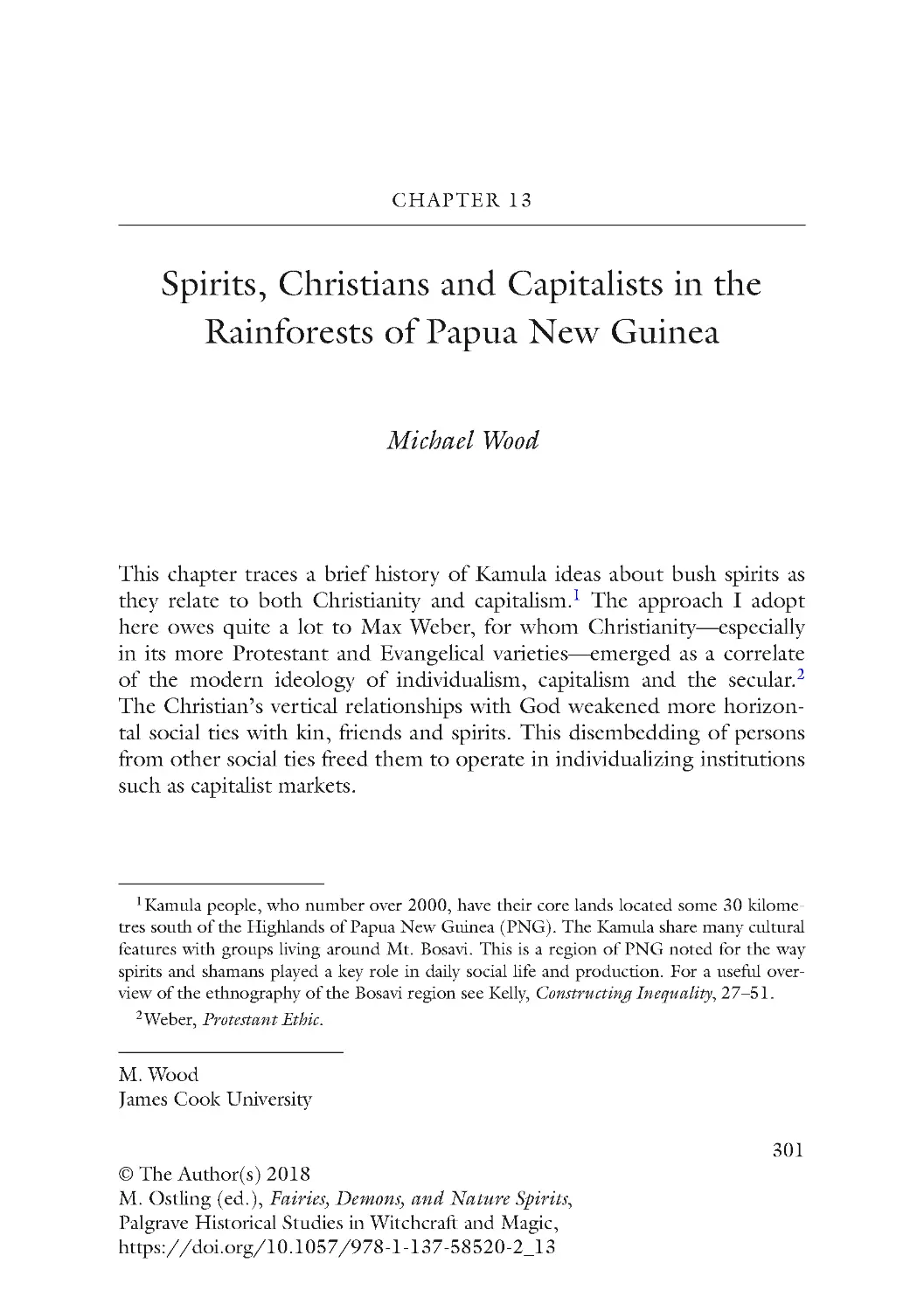 Chapter 13 Spirits, Christians and Capitalists in the Rainforests of Papua New Guinea