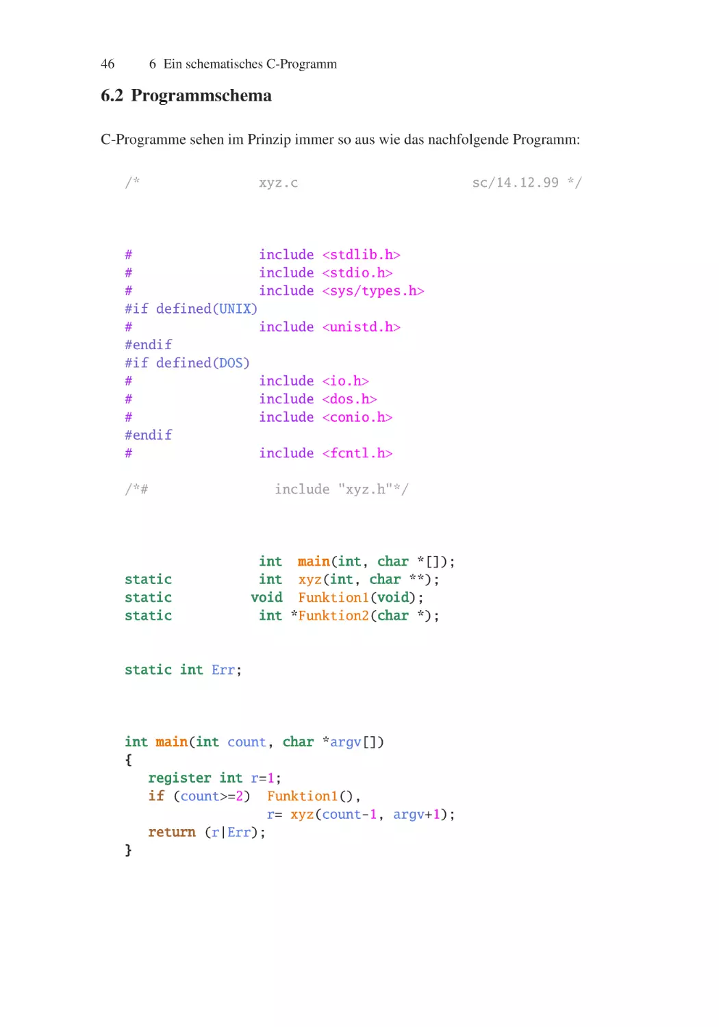 6.2 Programmschema