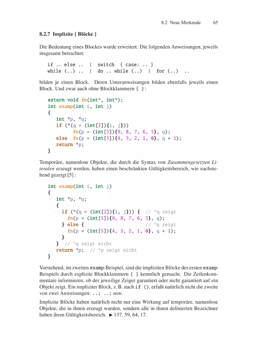 8.2.7 Implizite { Blöcke }