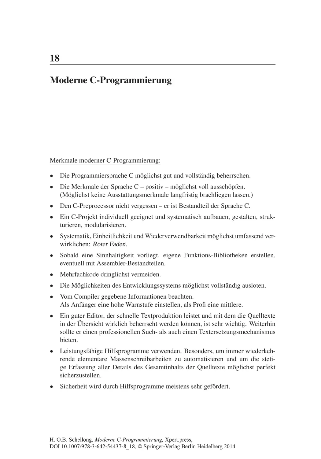 18 Moderne C-Programmierung