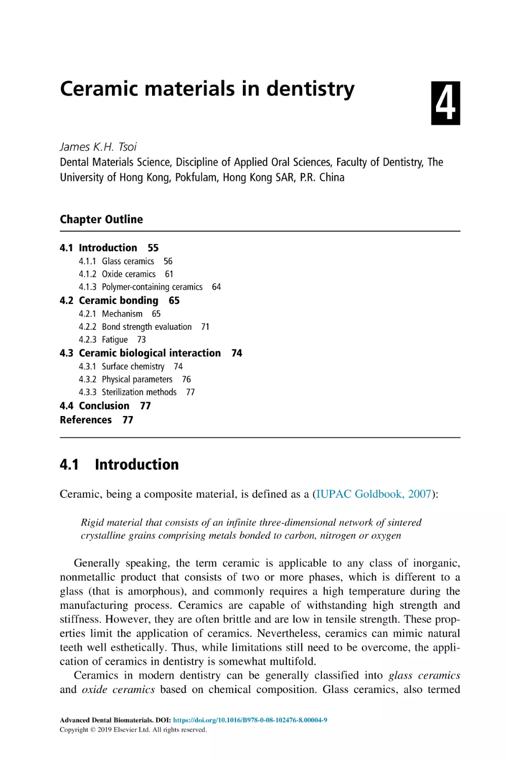 4 Ceramic materials in dentistry
Chapter Outline
4.1 Introduction