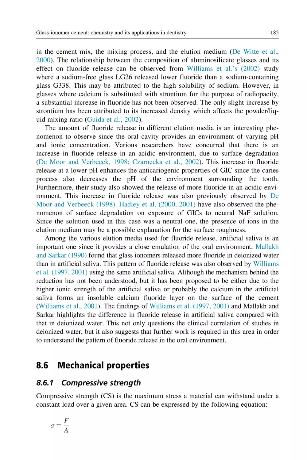 8.6 Mechanical properties
8.6.1 Compressive strength