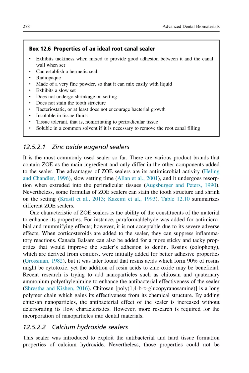12.5.2.1 Zinc oxide eugenol sealers
12.5.2.2 Calcium hydroxide sealers