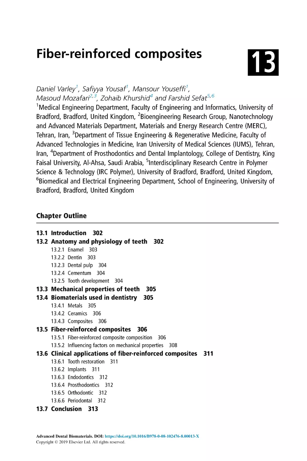 13 Fiber-reinforced composites
Chapter Outline